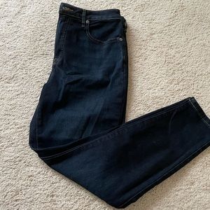 Everlane dark blue wash jeans